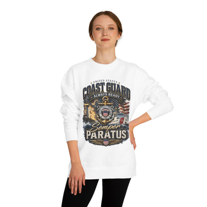 Coast Guard Semper Paratus Sweatshirt — USCG Always Ready Veteran Crewneck