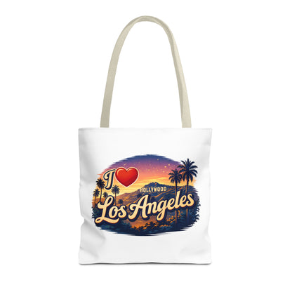 I  Los Angeles Tote Bag – Retro Sunset Hollywood Palm Tree Beach Souvenir