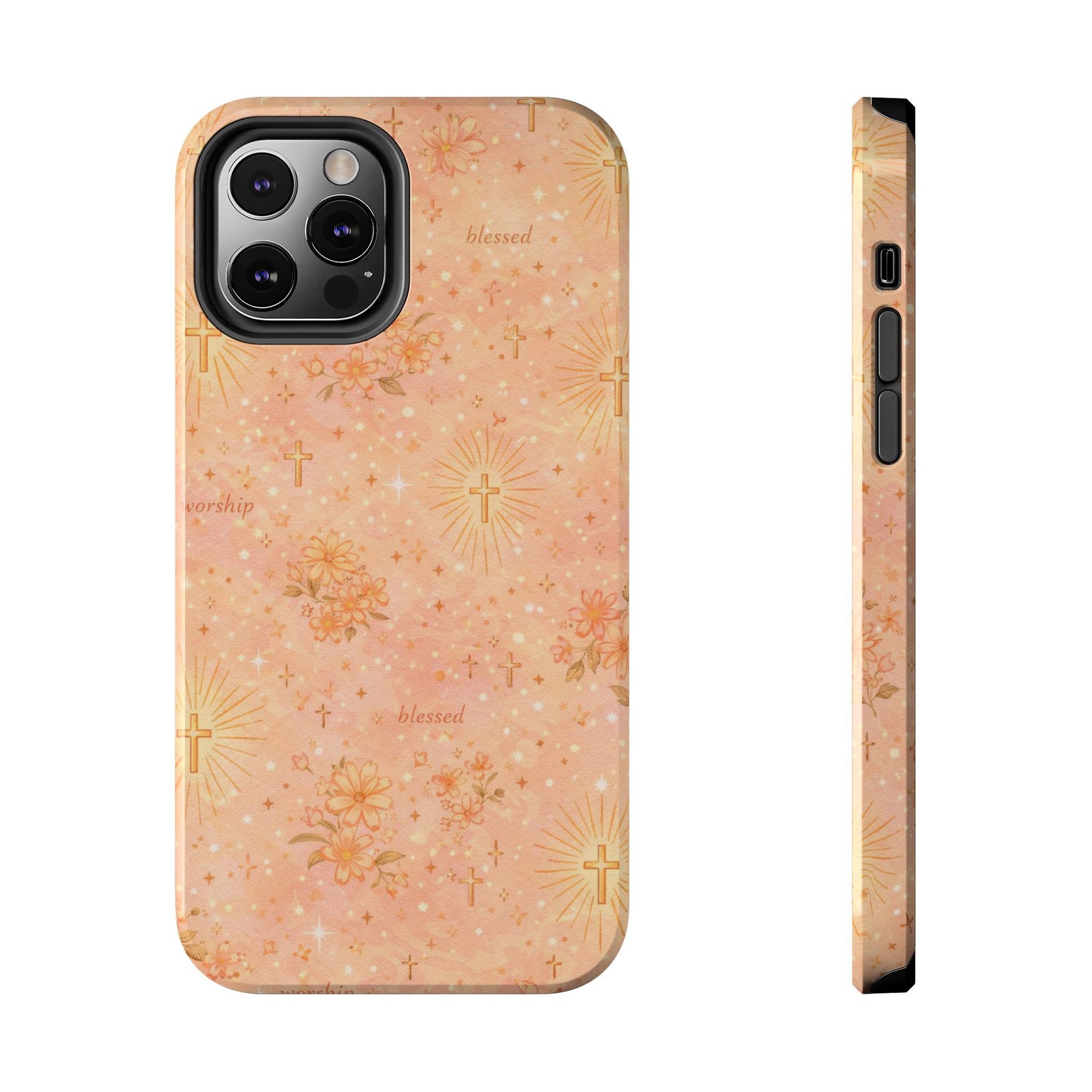 Blessed in Grace Phone Case | Christian floral iPhone Case