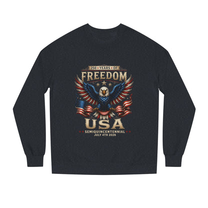 Freedom USA Eagle Sweatshirt — Patriotic 4th of July Crewneck