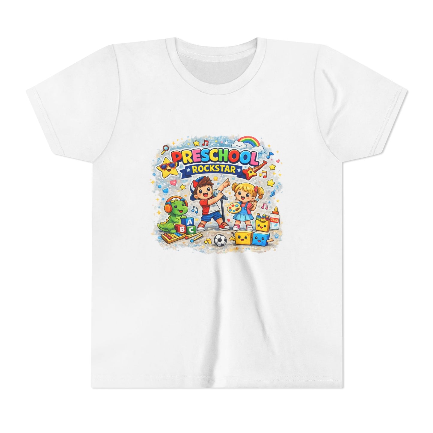 Preschool Rockstar Youth Tee — Cute Back-to-School Toddler Shirt