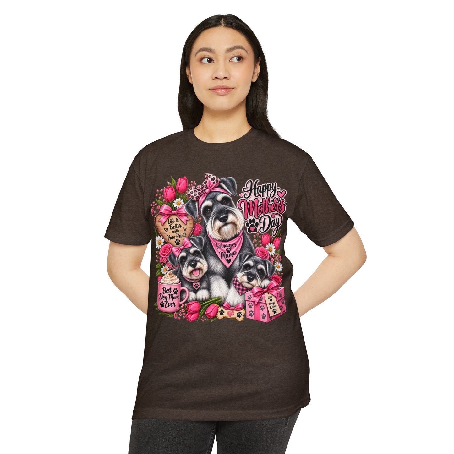 Mother's Day Schnauzer T-Shirt — Happy Mother's Day Dog Mom Tee