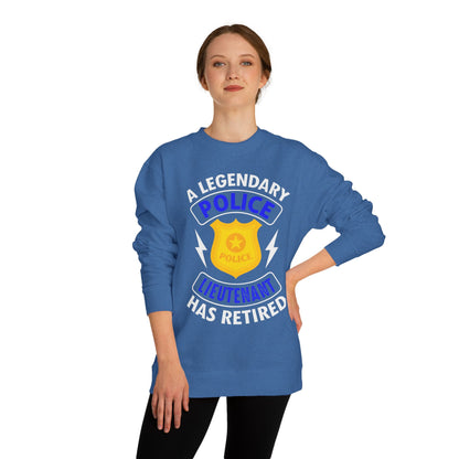 Retired Police Lieutenant Sweatshirt — Legendary Badge Crewneck