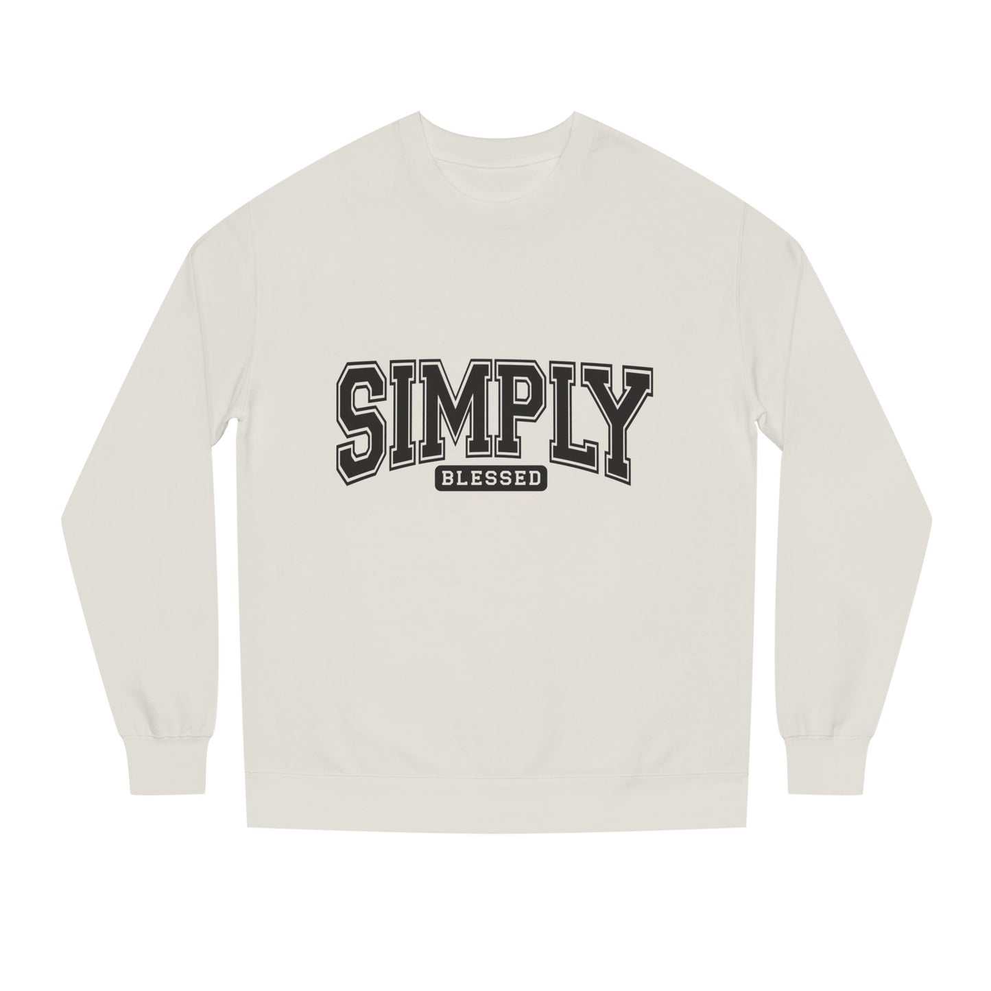 Simply Blessed Sweatshirt — Casual Crewneck Pullover with 'Simply Blessed' Graphic