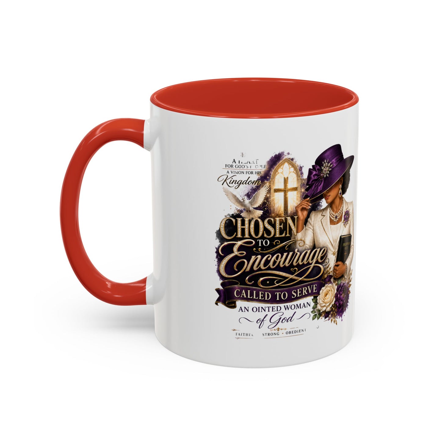 Chosen to Encourage Coffee Mug — Christian Woman Faith Gift (11/15oz)