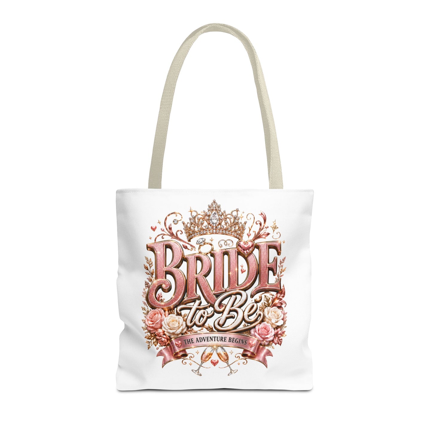 Bride-to-Be Floral Tote Bag - Bachelorette Gift & Bridal Shower Accessory