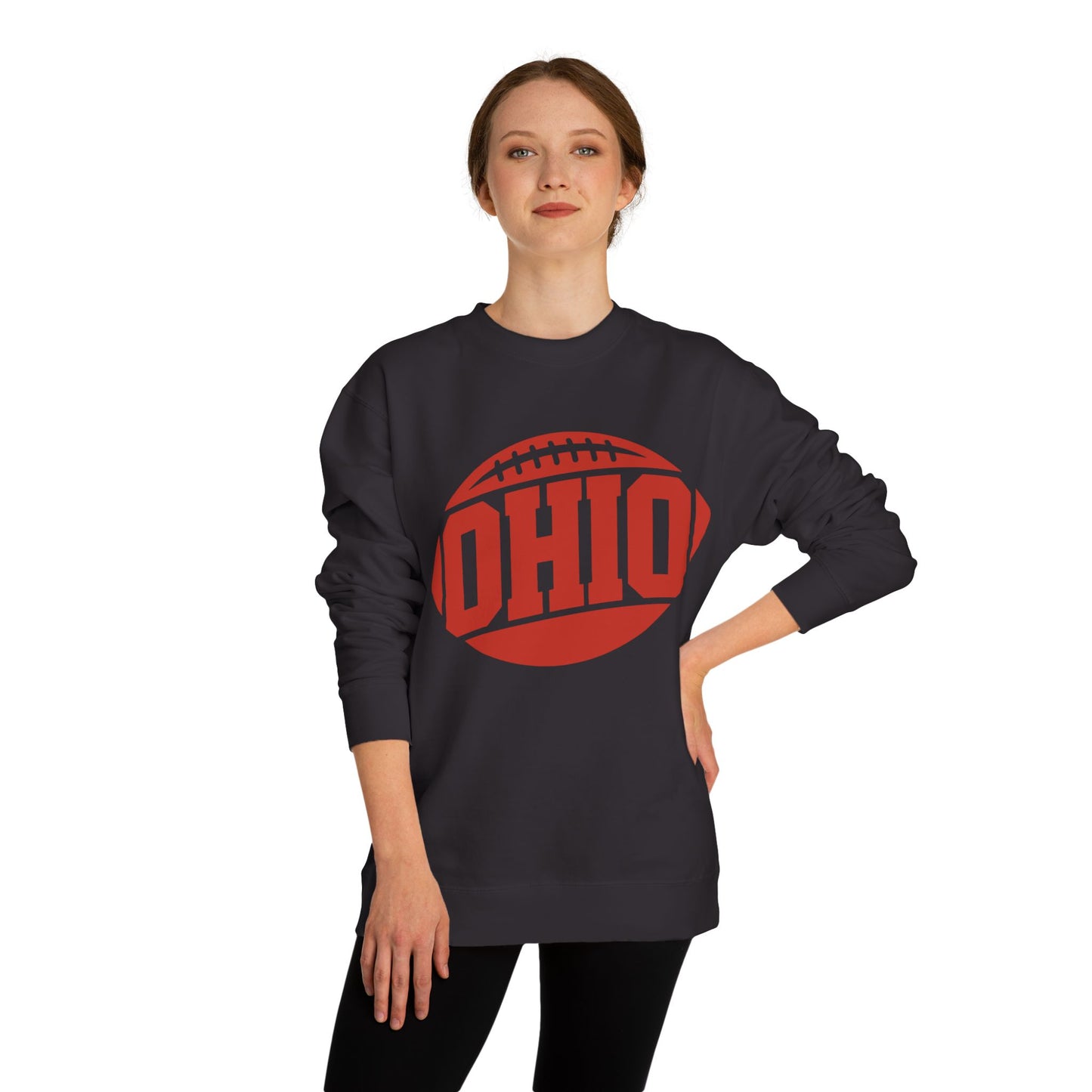 Ohio Football Crewneck Sweatshirt — Vintage Collegiate Game Day Pullover