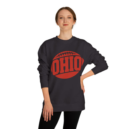 Ohio Football Crewneck Sweatshirt — Vintage Collegiate Game Day Pullover