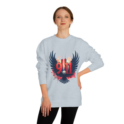 9/11 Memorial Sweatshirt – Eagle Wings Tribute Crewneck