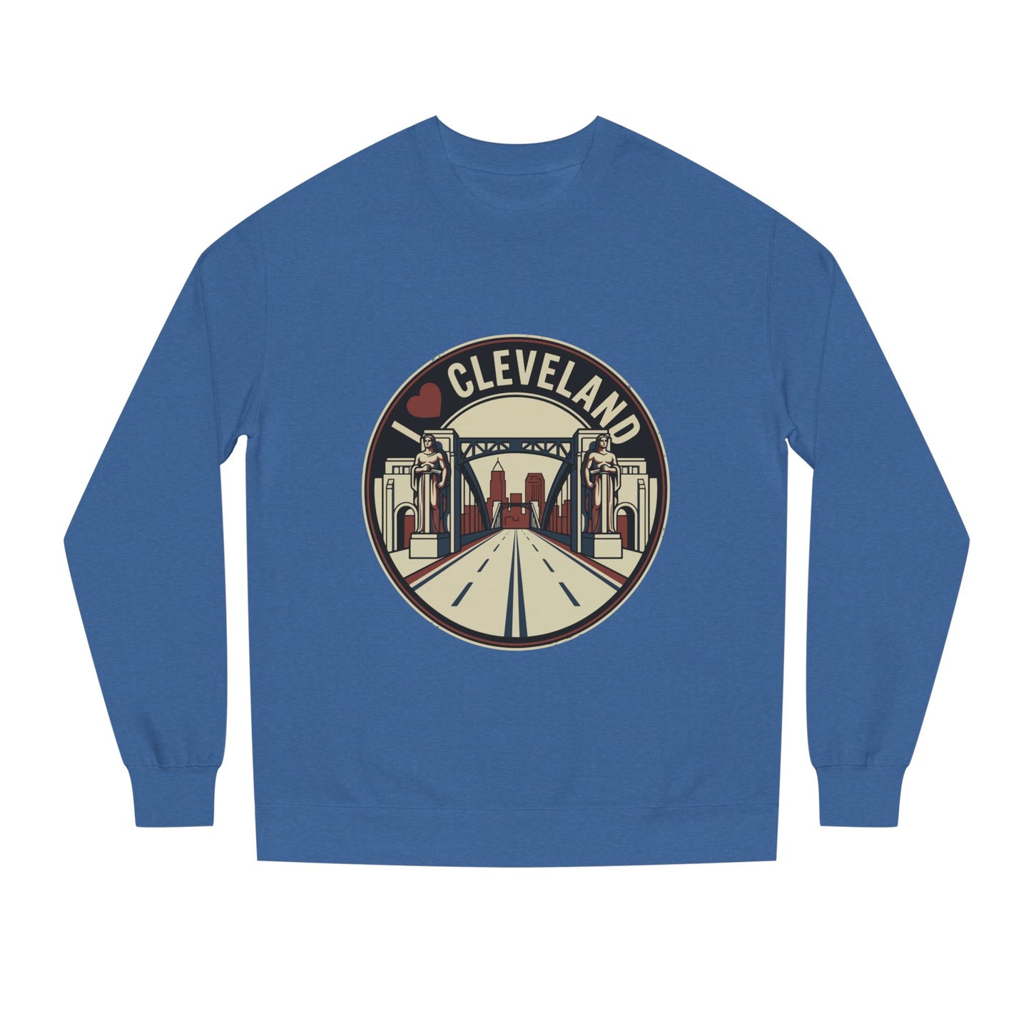 Cleveland Skyline Sweatshirt — I  Cleveland Retro City Crewneck