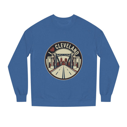 Cleveland Skyline Sweatshirt — I  Cleveland Retro City Crewneck