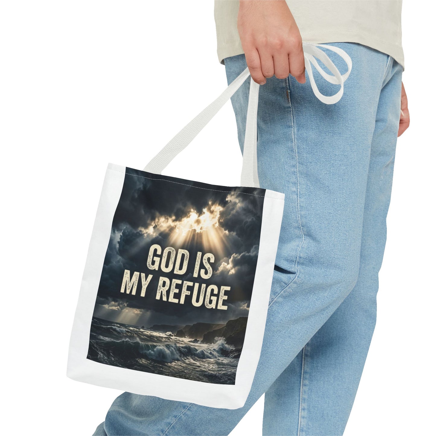"God Is My Refuge" Tote Bag