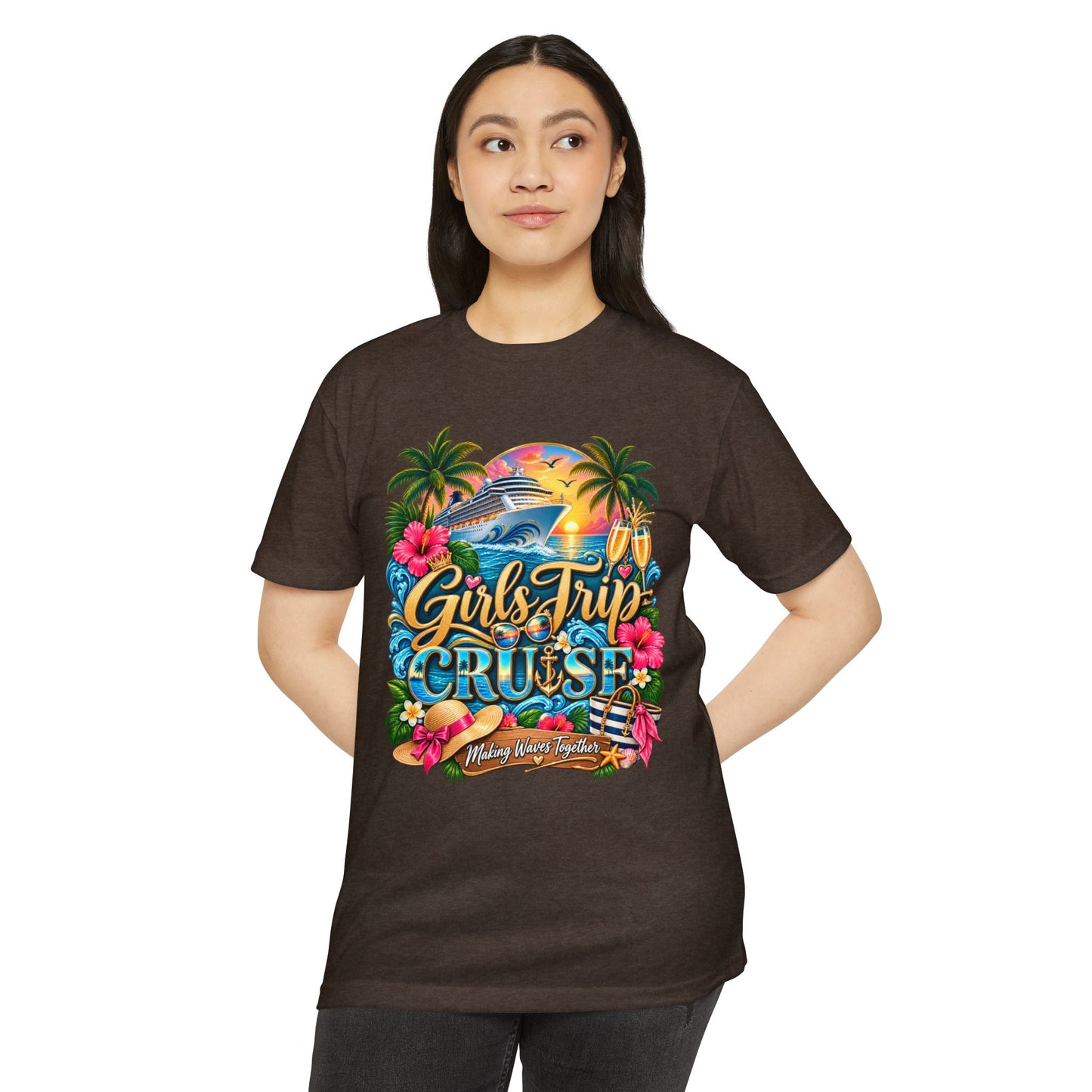 Girls Trip Cruise T-Shirt — Tropical Vacation Graphic Tee