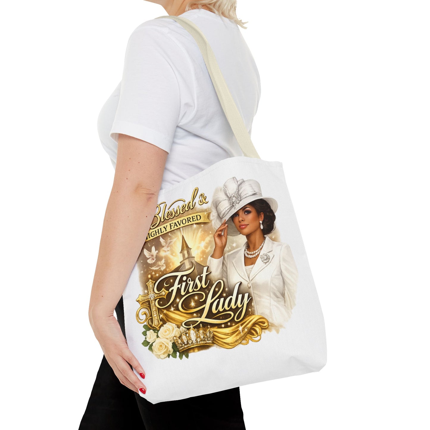 First Lady 'Blessed & Highly Favored' Tote Bag