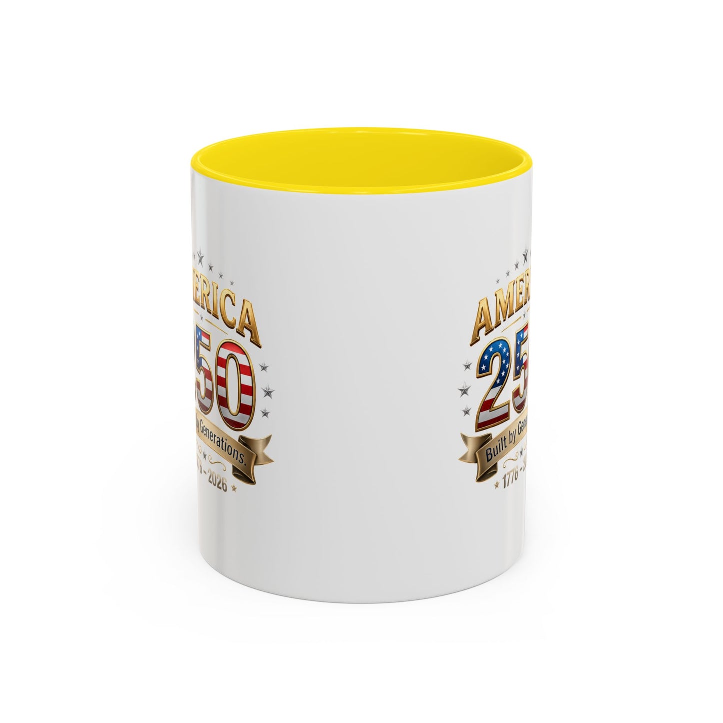 America 250 Coffee Mug — Patriotic 1776–2026 Anniversary Accent Mug