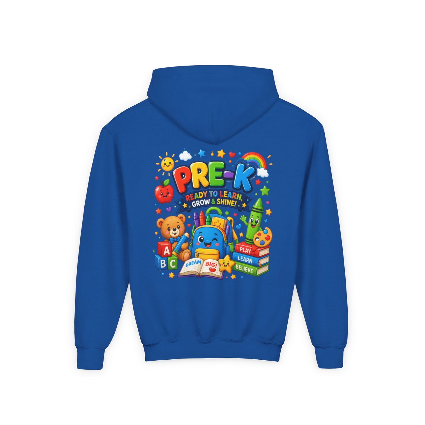 Pre-K Ready to Learn Youth Hoodie – Cute Back-to-School Preschool Sweatshirt