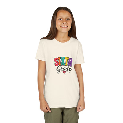 Sixth Grade Youth Tee – Colorful Back to School Shirt
