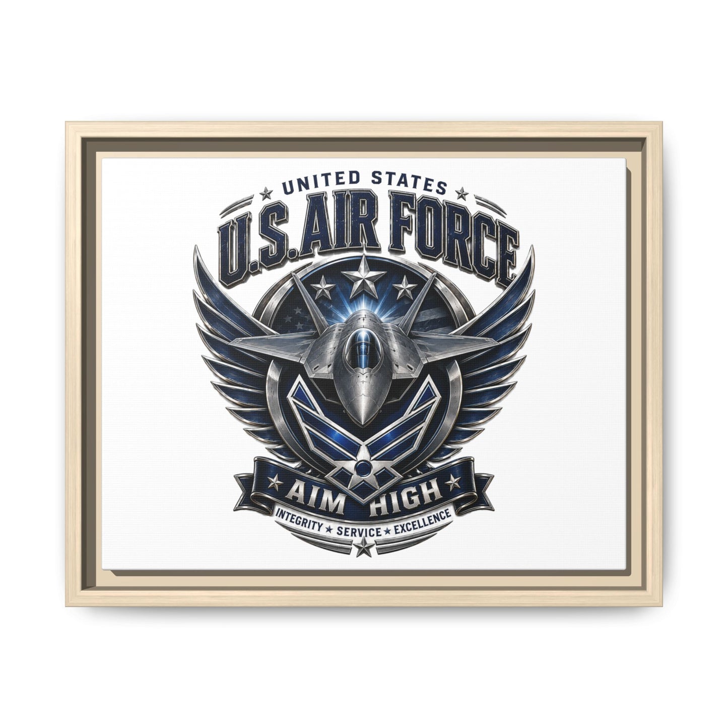 U.S. Air Force 'Aim High' Framed Canvas Print