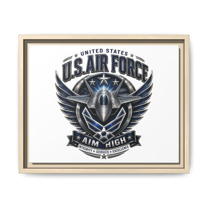 U.S. Air Force 'Aim High' Framed Canvas Print