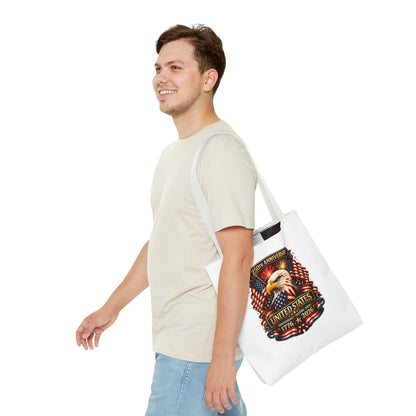 250th Anniversary United States Eagle Tote Bag — 1776–2026 Patriotic Cotton Tote
