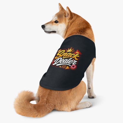 Snack Dealer Pet Tank Top – Funny Treat Lover Dog Shirt
