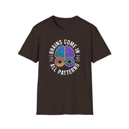 Brains Come in All Patterns T-Shirt