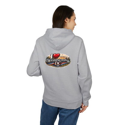 Washington DC Hoodie - "I  Washington DC" Tourist Sweatshirt, Capital Landmark Travel Souvenir