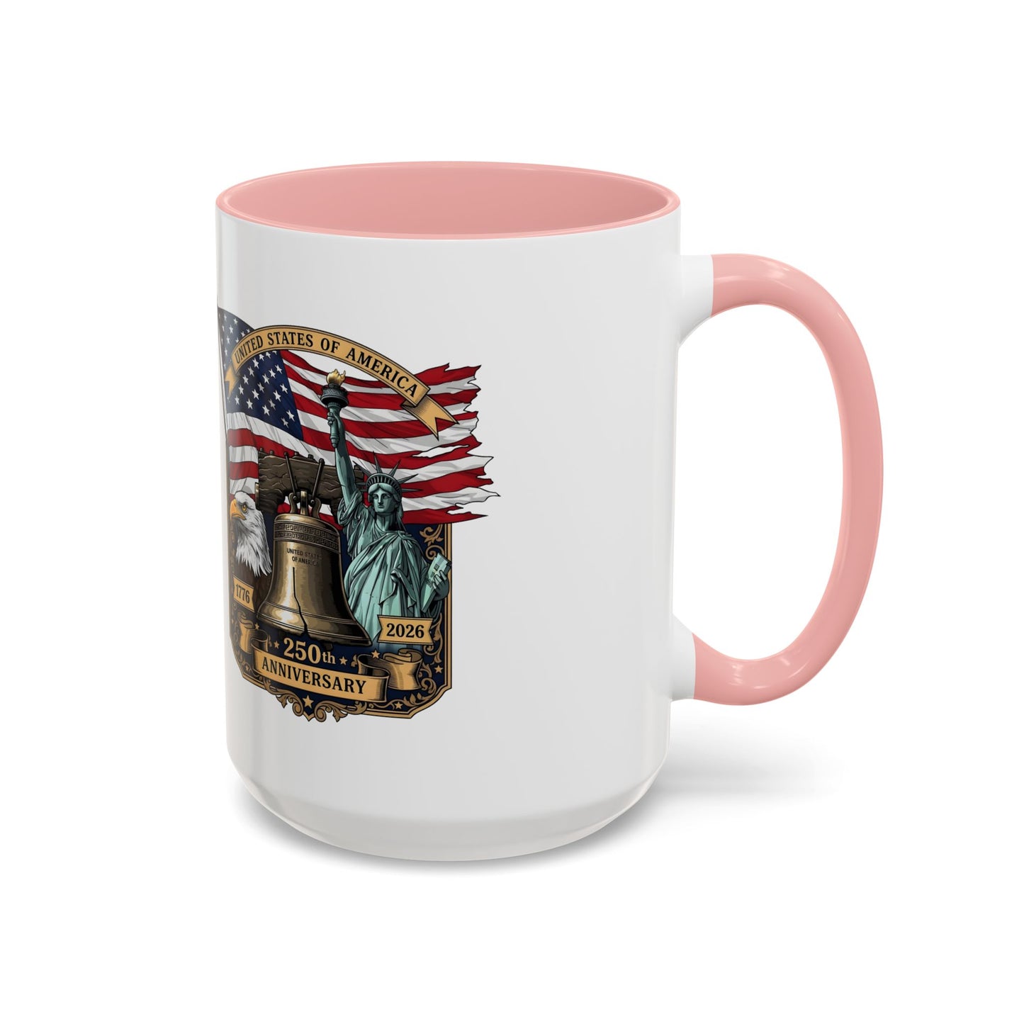 Liberty Anniversary Coffee Mug — 250th USA Celebration Accent Mug