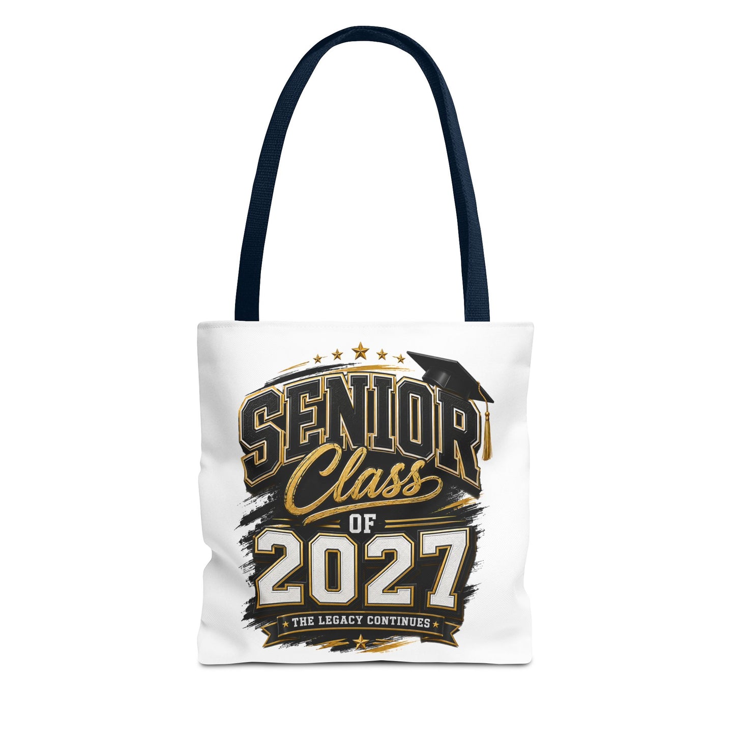 Senior Class of 2027 Tote Bag – Graduation Gift Tote with Cap Graphic