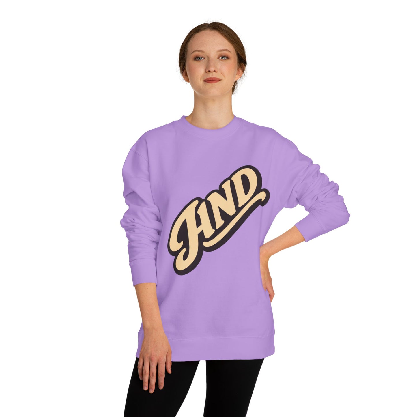 Kind Script Sweatshirt — Retro 'KIND' Graphic Crewneck