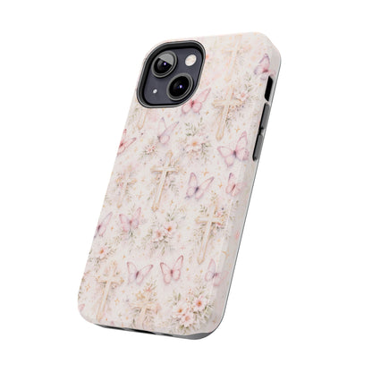 Blessed Wings Phone Case | Christian Floral iPhone Case