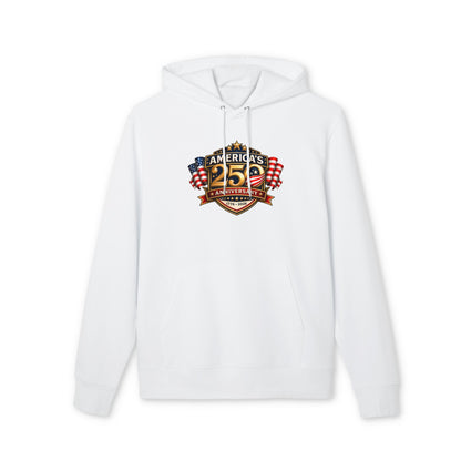 25th Anniversary America Logo Hoodie - Patriotic American Flag Crewneck