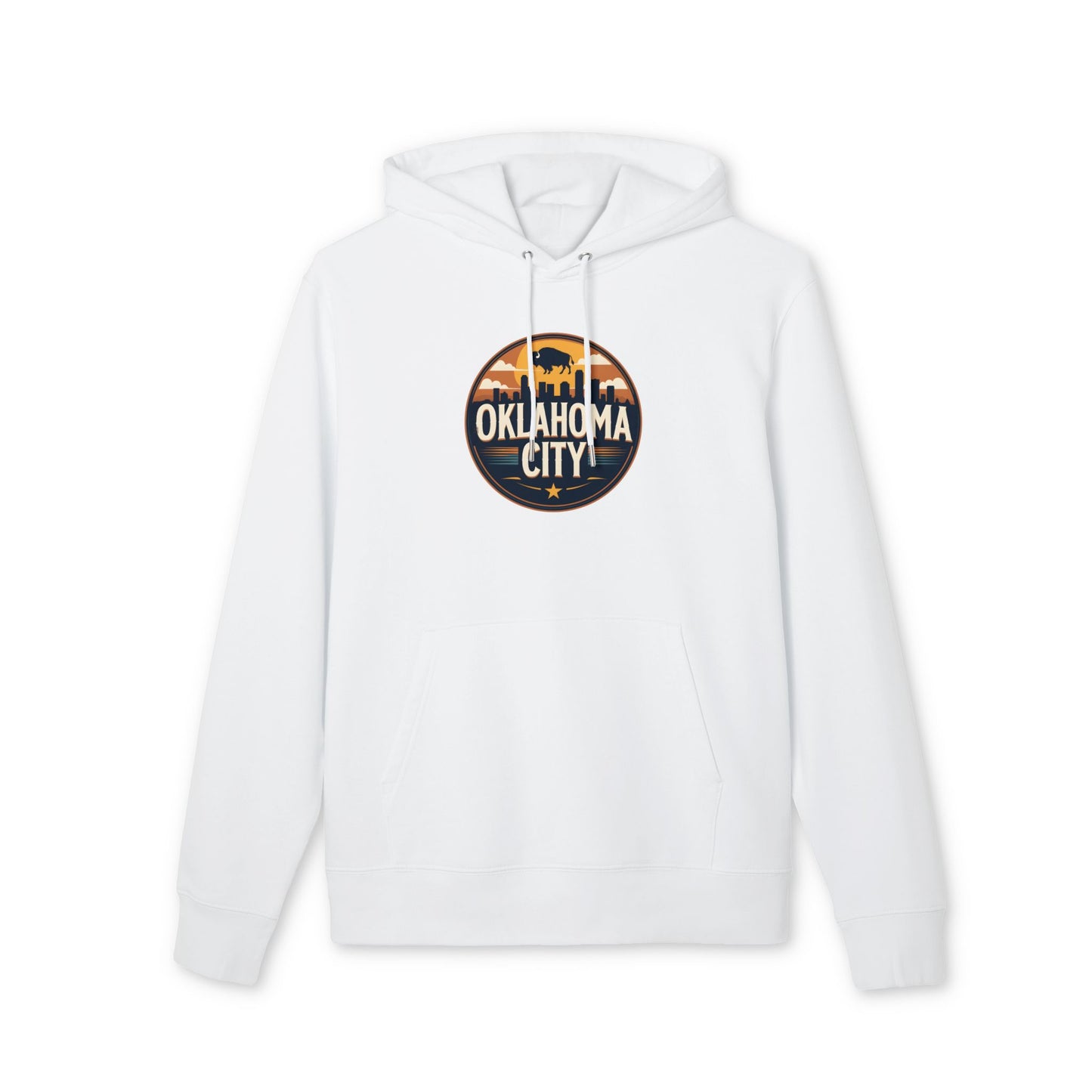 Oklahoma City Skyline Hoodie — Retro Sunset City Crewneck