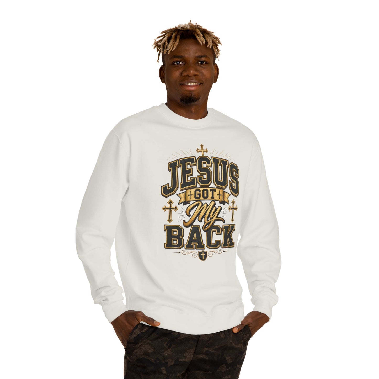 Jesus Got My Back Sweatshirt — Christian Faith Crewneck