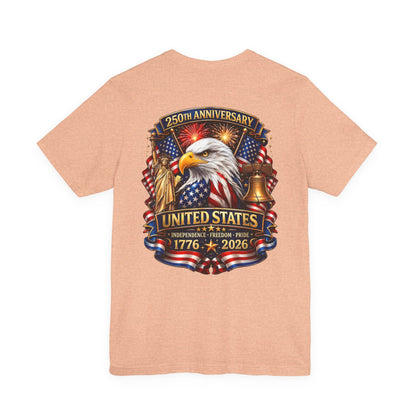 Independence 250th Eagle T-Shirt – United States 1776-2026 Centennial Graphic Tee