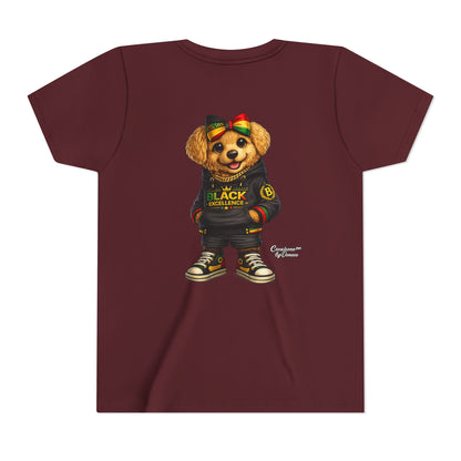 Youth Tee — Rasta Teddy "Black Excellence" Graphic Shirt