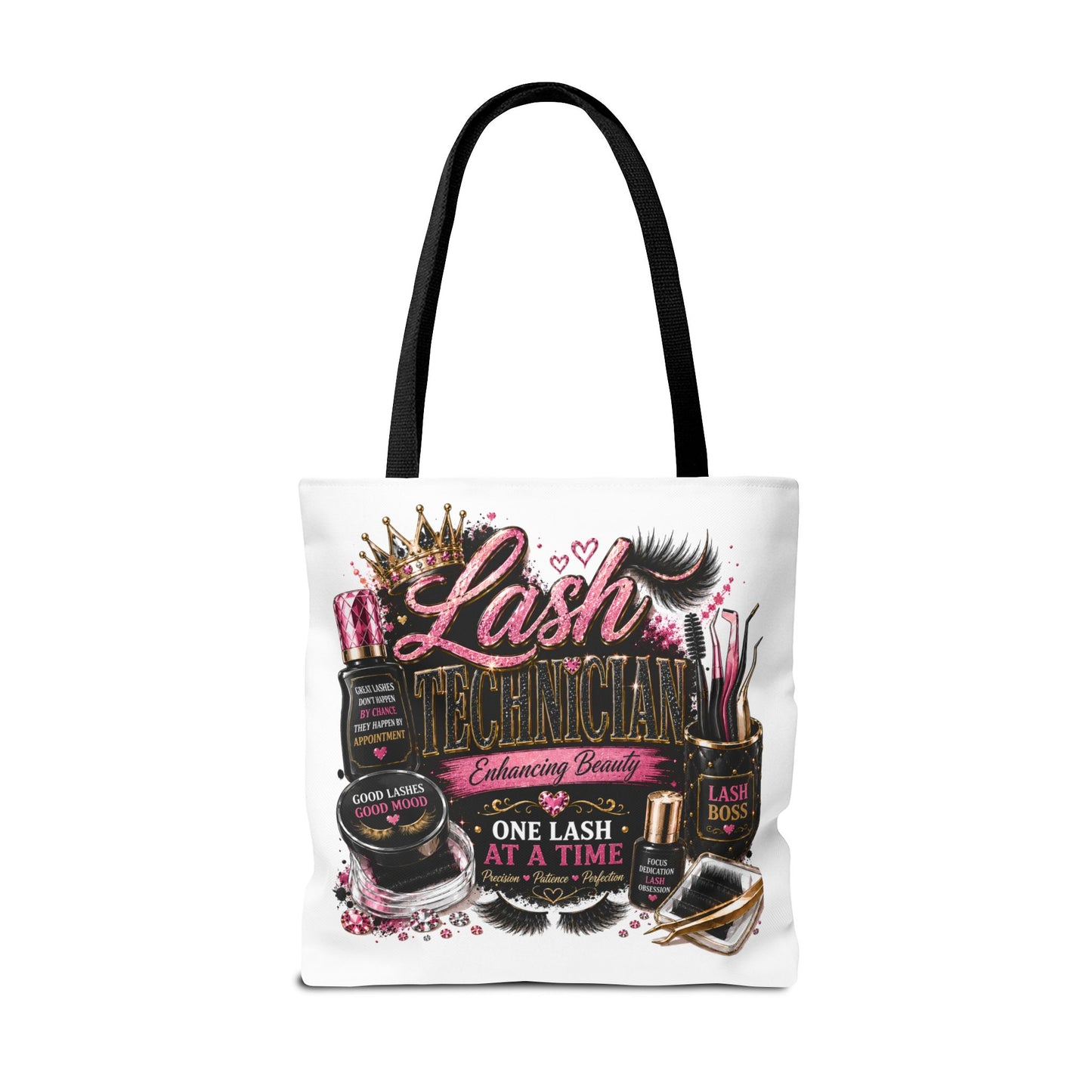 Lash Technician Tote Bag – 'One Lash at a Time' Beauty Cosmetics Canvas Tote