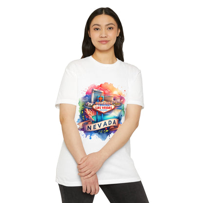 Las Vegas Nevada Watercolor T-Shirt