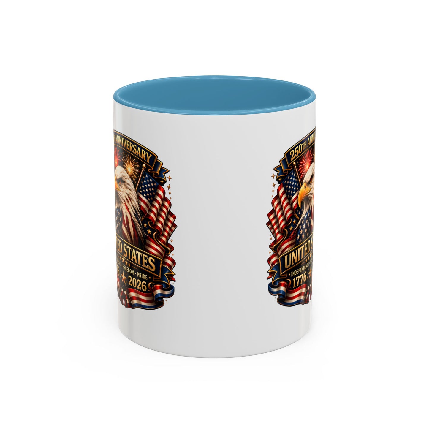 Patriotic Eagle Coffee Mug - United States 250th Anniversary 1776-2026