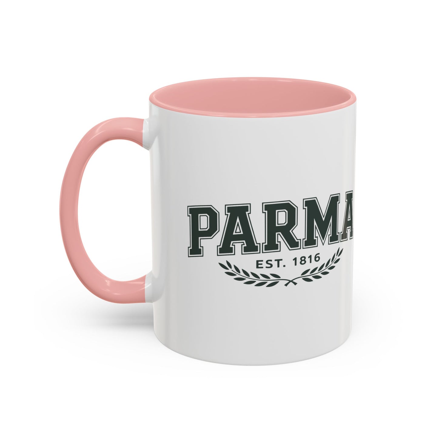 Parma Established 1816 Accent Coffee Mug — Vintage Collegiate Ceramic Coffee Cup