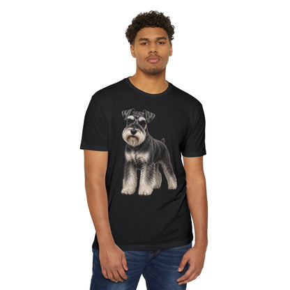Schnauzer Dog T-Shirt — Realistic Miniature Schnauzer Graphic Tee