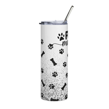 Fur Mama 20oz Stainless Steel Tumbler – Insulated Paw Print Travel Cup