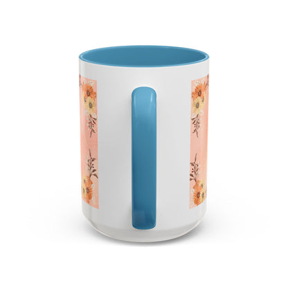 Mom Floral Accent Coffee Mug – Pink Butterfly Mother's Day Gift (11/15oz)