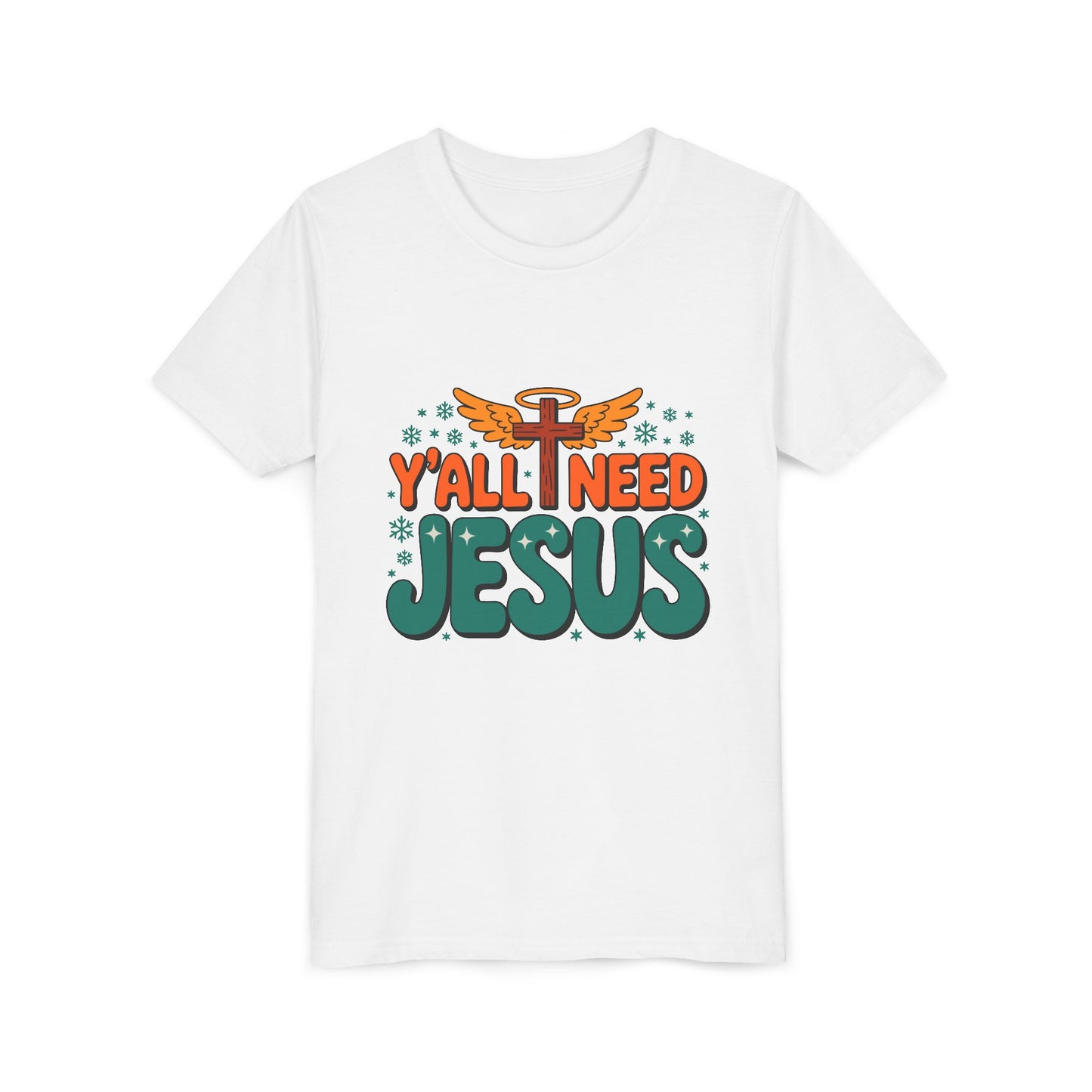 Youth Tee - "Y'all Need Jesus" Gospel Christian Kids Shirt