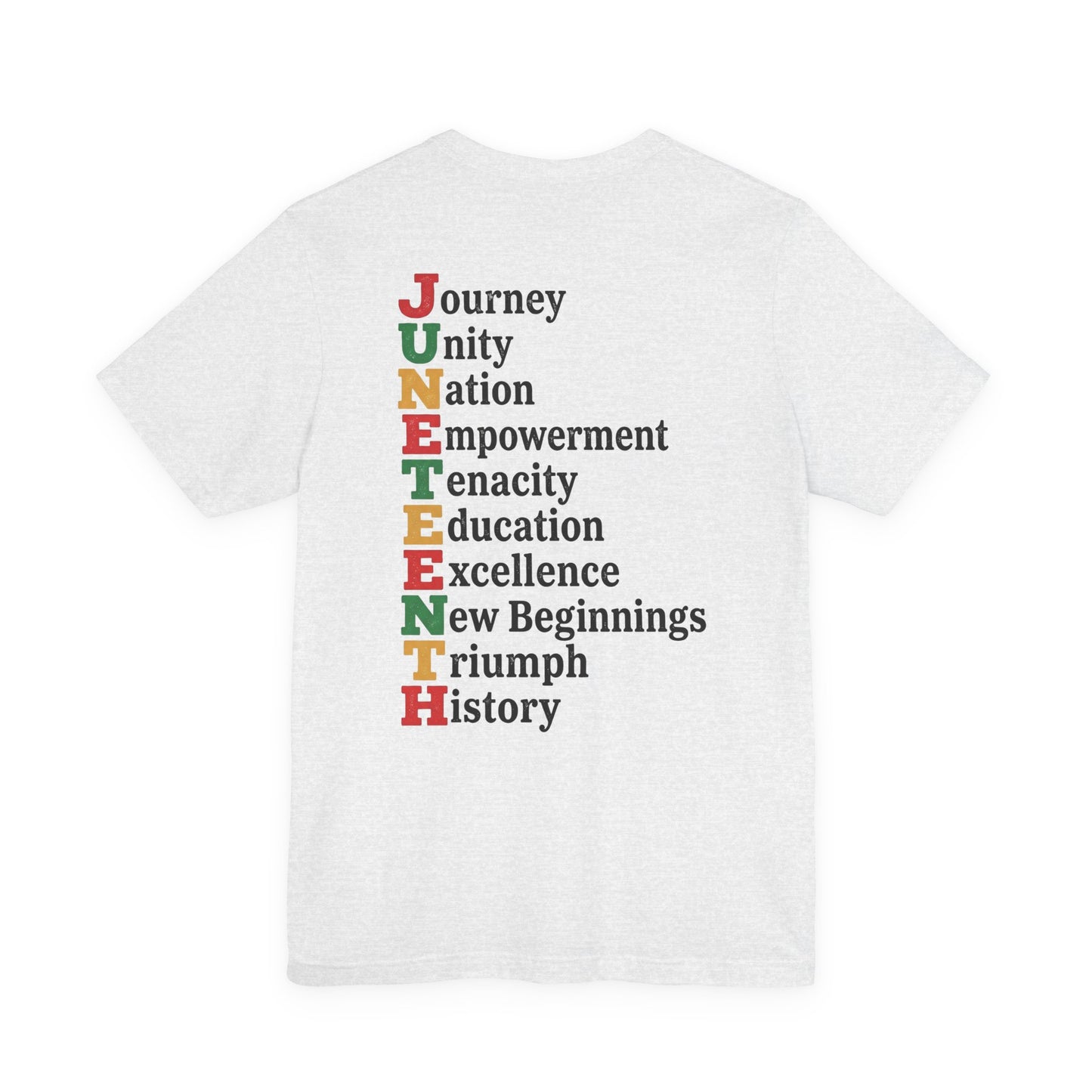 Juneteenth Acrostic T-Shirt — Journey, Unity, Empowerment Tee