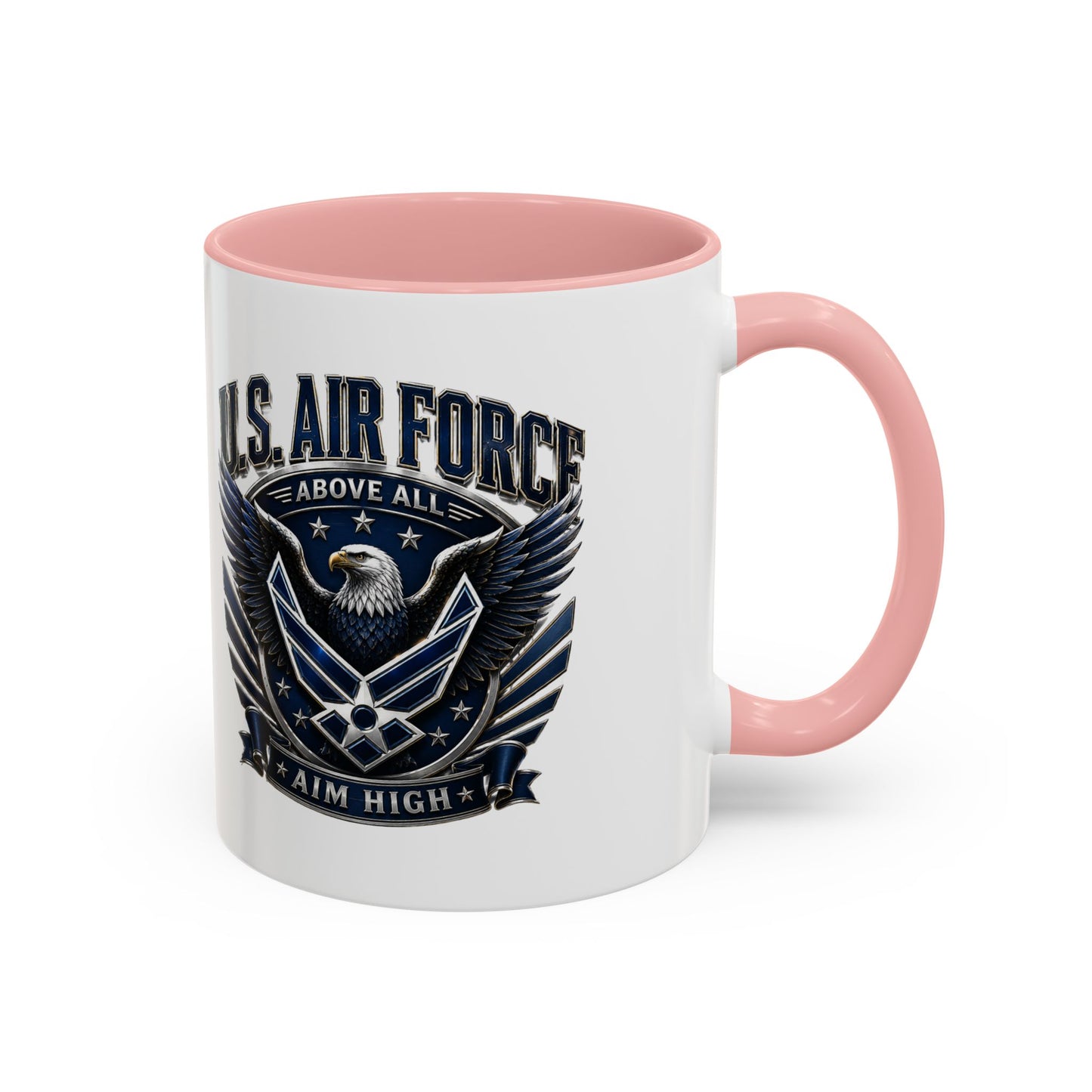 U.S. Air Force Eagle Coffee Mug – "Aim High" Accent Ceramic Mug (11/15oz)
