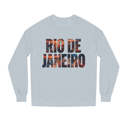 Rio de Janeiro Graphic Sweatshirt — Sunset Typography Travel Crewneck