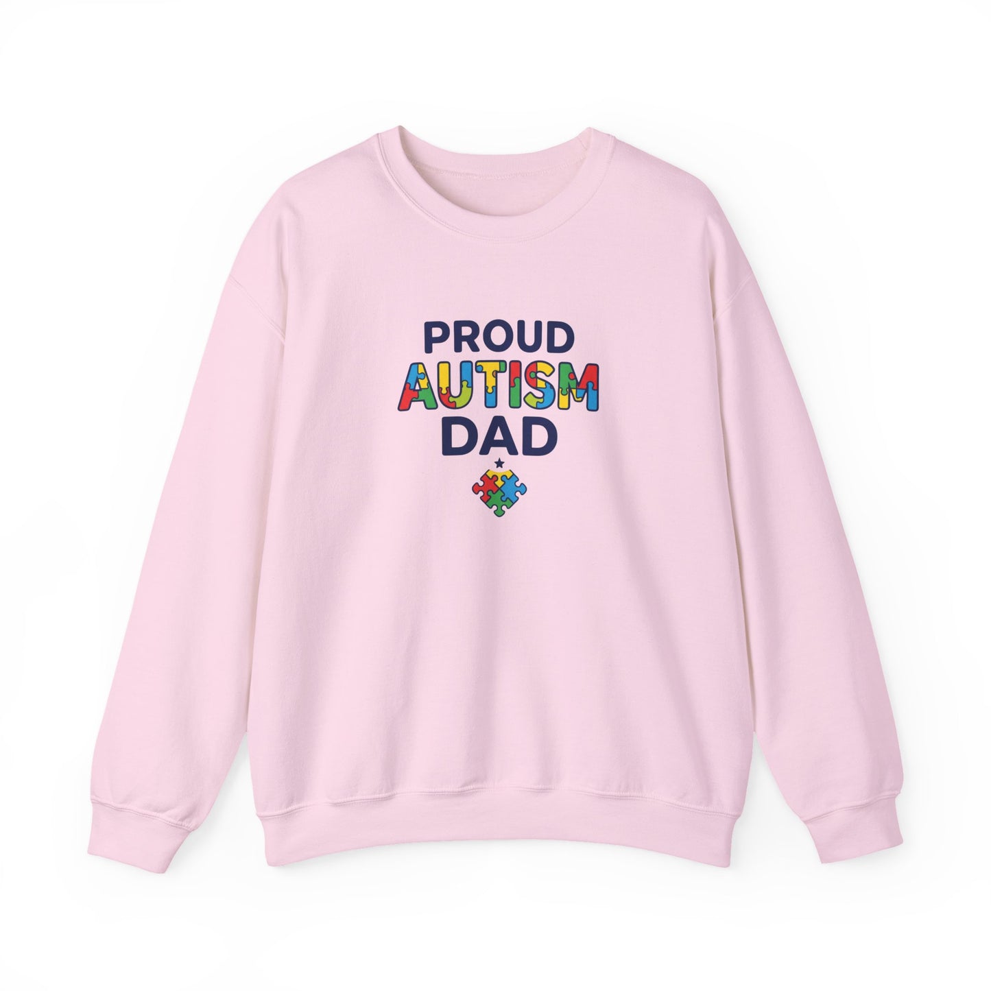 Proud Autism Dad Crewneck Sweatshirt