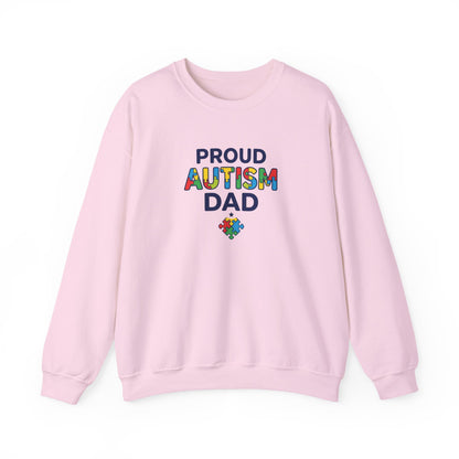 Proud Autism Dad Crewneck Sweatshirt
