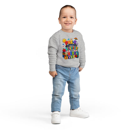 Pre-K Discovery Toddler Sweatshirt — "A World of Discovery Starts Here" Back-to-School